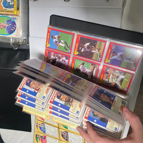 Vintage Sports Card Binder Lot - Michael Jordan Ken Griffey NBA NHL MLB Trading - Picture 11 of 16